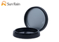 Gli ABS di plastica cosmetici del nero del fard di bellezza arrossiscono caso con lo specchio SF0806A