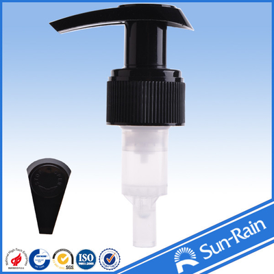 Pompa di plastica nera 24mm della lozione 28mm per l'imballaggio del sapone liquido