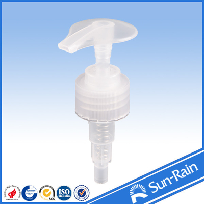 Pompa di plastica trasparente della lozione per sciampo, bottiglia del prodotto disinfettante della mano
