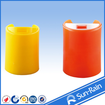 Cappuccio standard giallo rosso variopinto del disco per le bottiglie di plastica dello sciampo