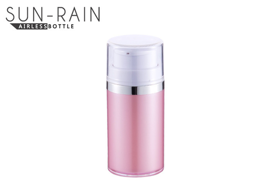 Bottiglia cosmetica senz'aria rosa della lozione della bottiglia che imballa 15ml 30ml 50ml SR-2356