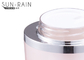 Il chiaro cosmetico di plastica rotondo rosa di 30ml 50ml stona il disco acrilico SR-2386 del PE della crema del barattolo