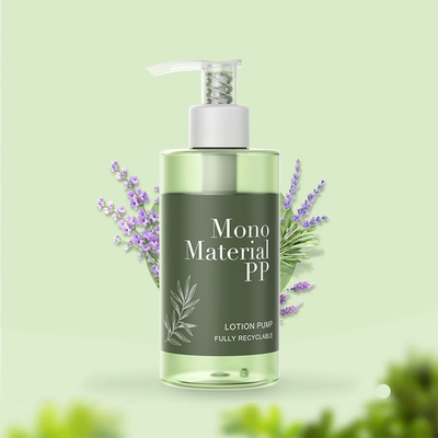 2CC riciclabile 28/410 Eco-friendly All Plastic Mono Material Lotion Pump per bottiglie per la cura personale