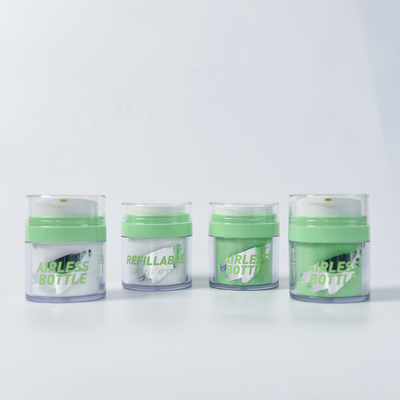 Bottiglia PET vuota Bottiglia pompa senza aria per materiale PP personalizzato Contenitore di crema per il corpo ricaricabile