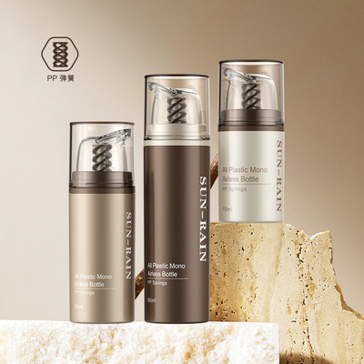 Lozione senza aria Cosmetica per la cura della pelle Imballaggio Pompa Bottiglia Personalizzata 15ml 30ml 50ml Cosmetica Mini
