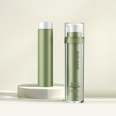 30 ml 50 ml Pompa PET Imballaggio Cosmetico Sostituibile Riempiabile PET Doppia Parete Cream Bottle