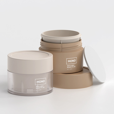 Plastico PP Crema Cosmetica Bottine Vaso Contenitori 50ml 100ml 150ml 200ml
