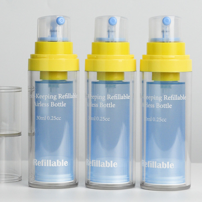 Produttori Bottiglia in PET a doppia parete Riempievole Fresco-Mantenimento 30ml Bottiglia Pompa senza aria